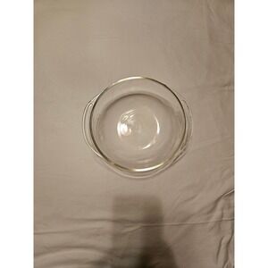 PYREX 1.5 court Clear Glass‎ Mixing Bowl with Handles Oven Safe Serving Dish VTG
